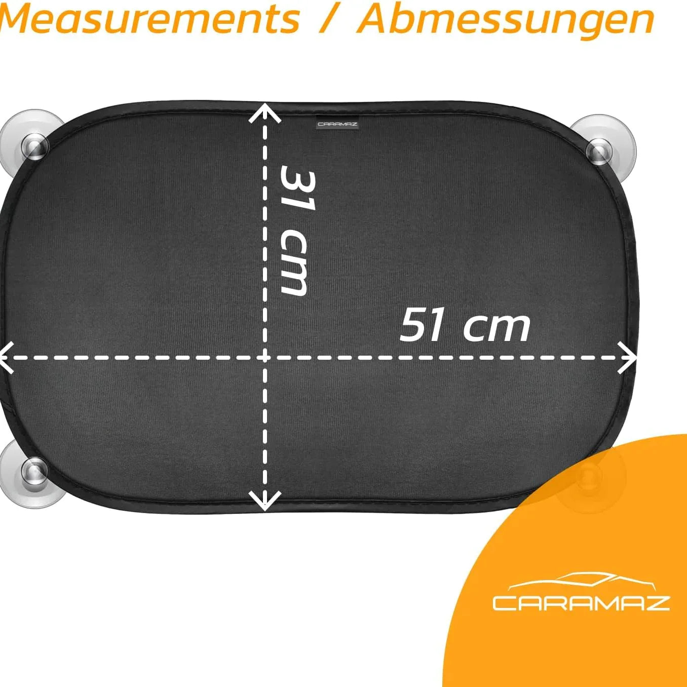 OptiDark Car Sunshade with Suction Cups for Babies and Pets - Gomix Brands Outlet